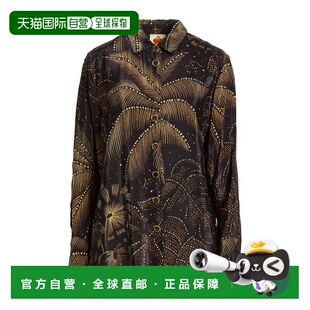 香港直邮FARM RIO 女士 Blouses 花纹衬衫 black黑色 舒适时尚