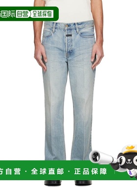 1h可退 香港直邮essentials fear of god 男士 蓝色 70s 牛仔裤 F