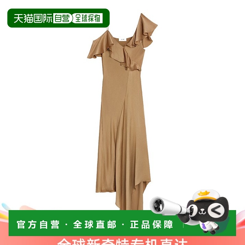 香港直邮Celine 不对称式LINGERIE连衣裙 2R29J346H.长裙