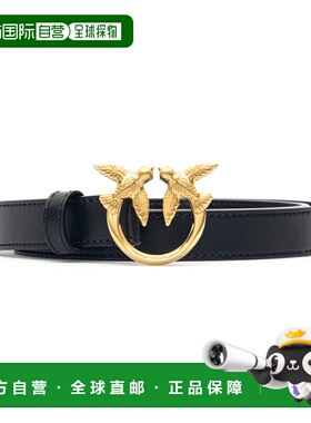 1h可退 香港直邮Pinko 品高 女士 皮质腰带 100143A0F1 black黑色