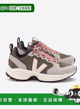 自营欧洲直邮VEJA Venturi系列卡其色/牛津灰/沙色牛皮绒面革V标