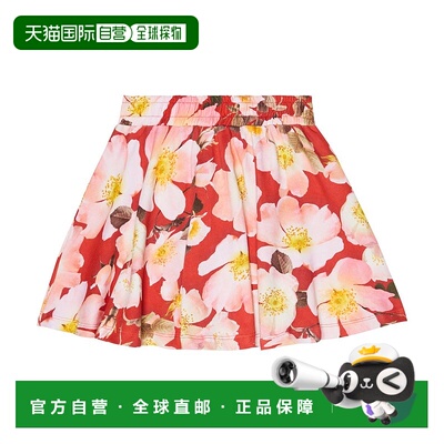 1h可退 香港直邮Molo 女童 Barbera 花朵棉质半身裙童装