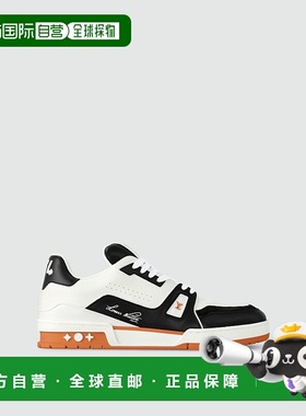 自营1h可退 欧洲直邮LV路易威登男黑色/白色/橙色小牛皮休闲运动