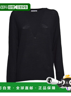 1h可退 香港直邮Jil Sander 吉尔 桑达 女士 黑色毛线衫 J40GP018