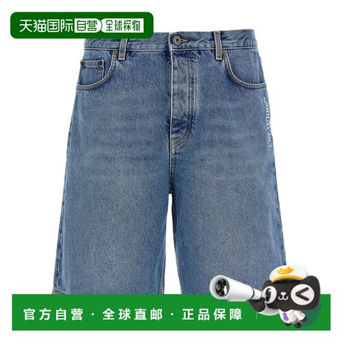 欧洲直邮off-white 男士 休闲裤短裤牛仔裤直筒裤