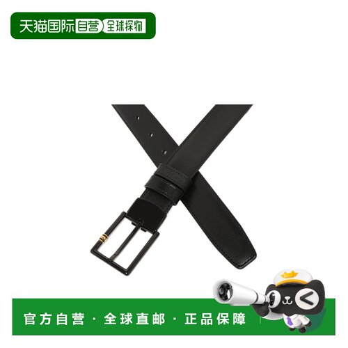 1h可退 香港直邮MONTBLANC 男士腰带 222209NA SS2026 黑色 针扣