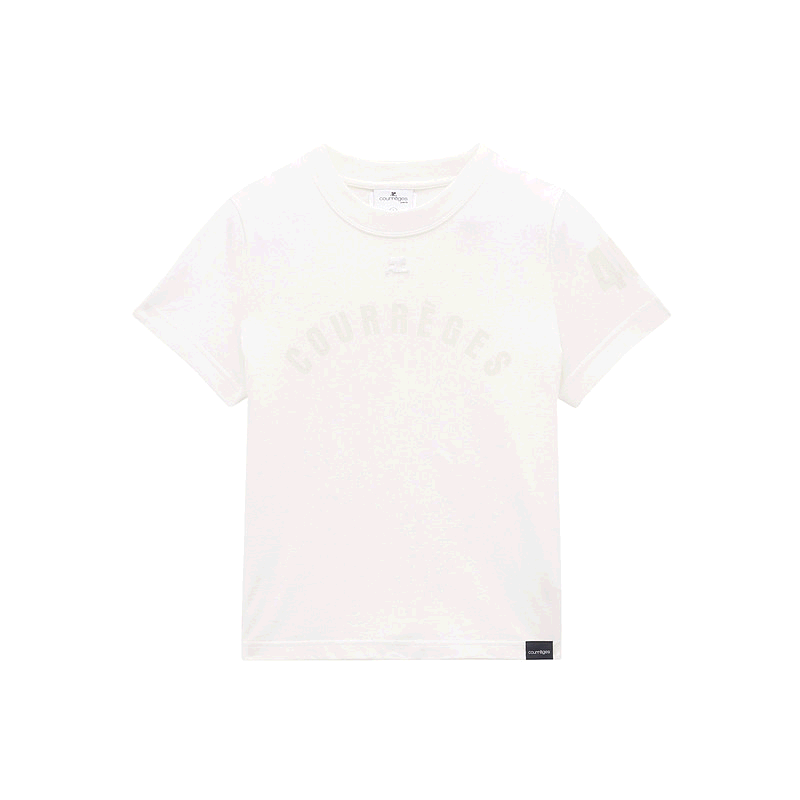 香港直邮Courreges AC 直筒印花 T 恤 124JTS006JS0112