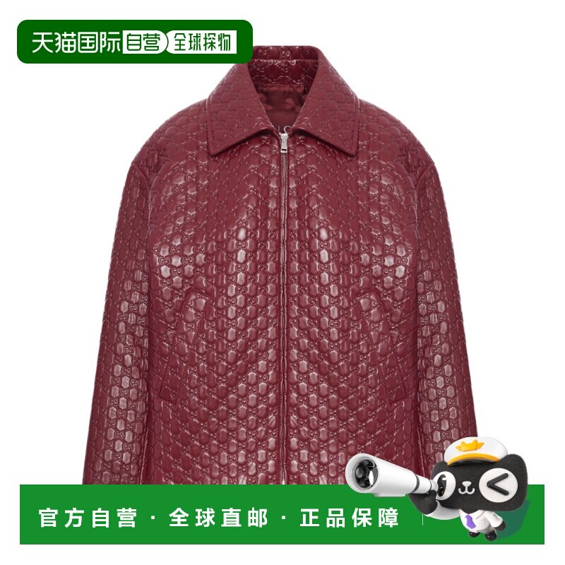 香港直邮Gucci 长袖皮夹克 834306XNA4F