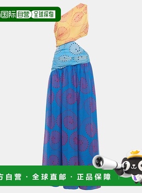 1h可退 香港直邮Staud 女士 Ashlyn 单肩雪纺长款连衣裙 001405