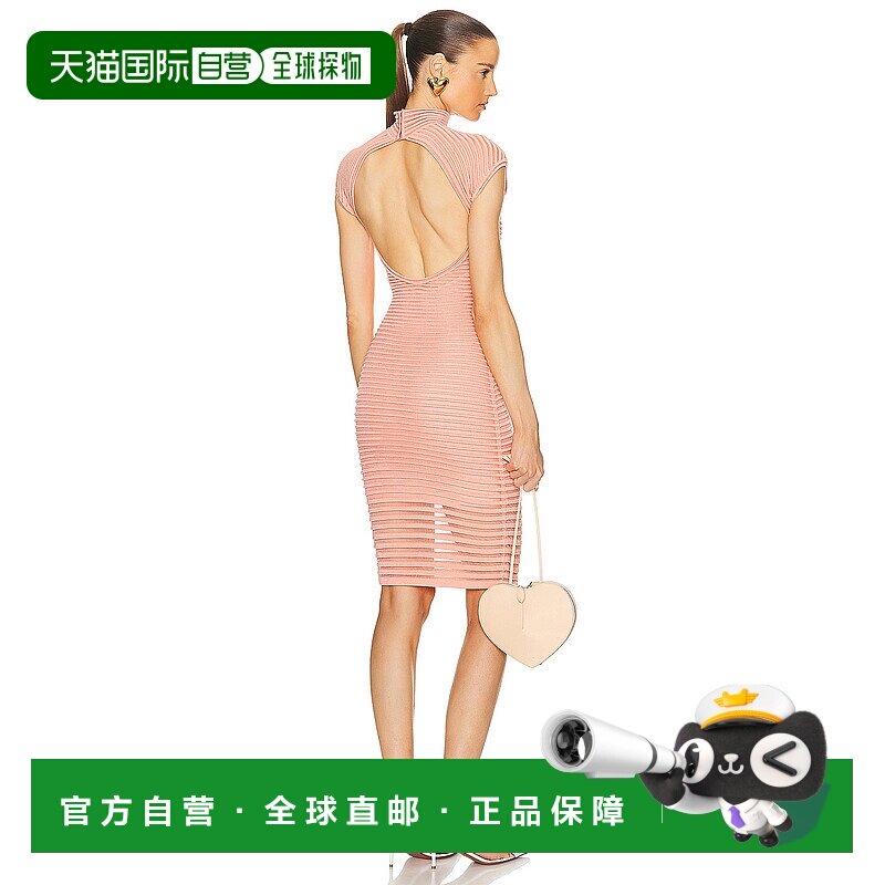 香港直邮Alaia 女士 Back 剪短连衣裙 AA9R24035M863包臀裙性感