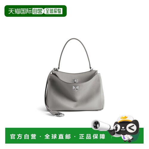 自营欧洲直邮Balenciaga巴黎世家 Rodeo女士灰色logo标识小号手提
