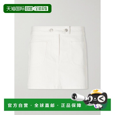 1h可退 Courreges 女士 牛仔迷你半身裙 826DJU42DE00221