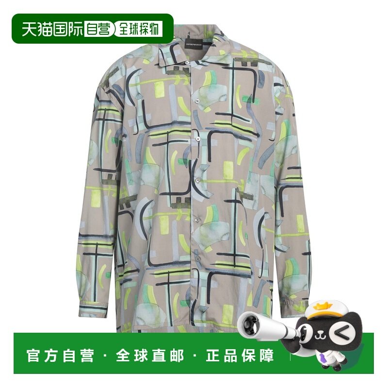 1h可退 香港直邮Emporio Armani 安普里奥 阿玛尼 男士 花纹衬衫,男装,衬衫,淘宝优惠券,粉丝福利购,淘宝优惠卷