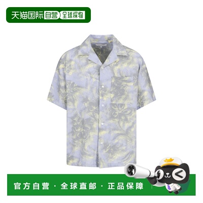 1h可退香港直邮MAISON KITSUNE 男士  ' 短袖花衬衫QM00404WW9109