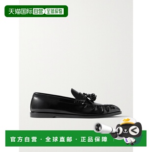 1h可退 香港直邮The Row 女士 皮革乐福鞋 F1242L60 black黑色 舒