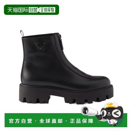 香港直邮Prada/普拉达 女士 拉链短靴 crov女靴