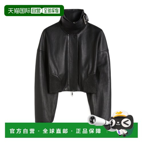 1h可退 香港直邮SPORTMAX 女士夹克 2441016106002 CO 黑色 长袖
