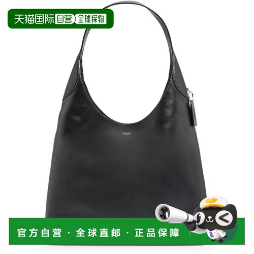 自营欧洲直邮COACH蔻驰 Brooklyn 39女士皮革单肩包手提包黑色