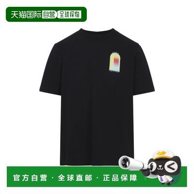 1h可退 香港直邮Casablanca 男士 L`Arche T恤 MSP26JTS00114BLAC