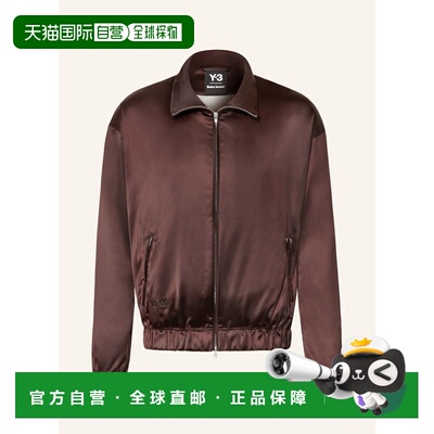 香港直邮Y-3 女士夹克 100307678015000 CO 棕色 WB Y3 Satin Swe