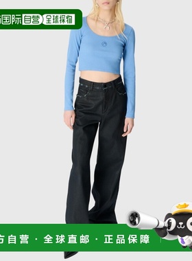 1h可退 香港直邮Marine Serre 女士 SERRE 海军风卫衣 WTT033ACJE