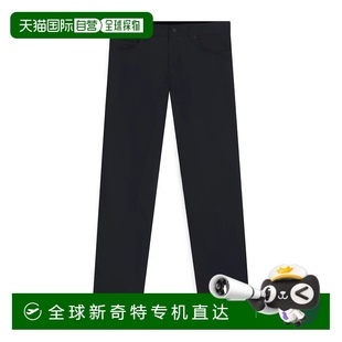 香港直邮HUGO 男士 1h可退 雨果 black黑 腰带环休闲裤 50543955