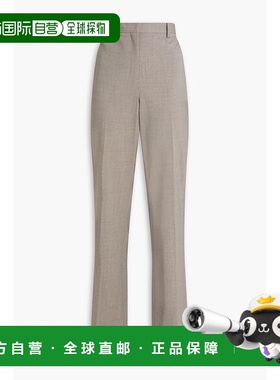 1h可退 香港直邮THEORY 希尔瑞 女士 羊毛混纺绉纱直筒裤 N100121