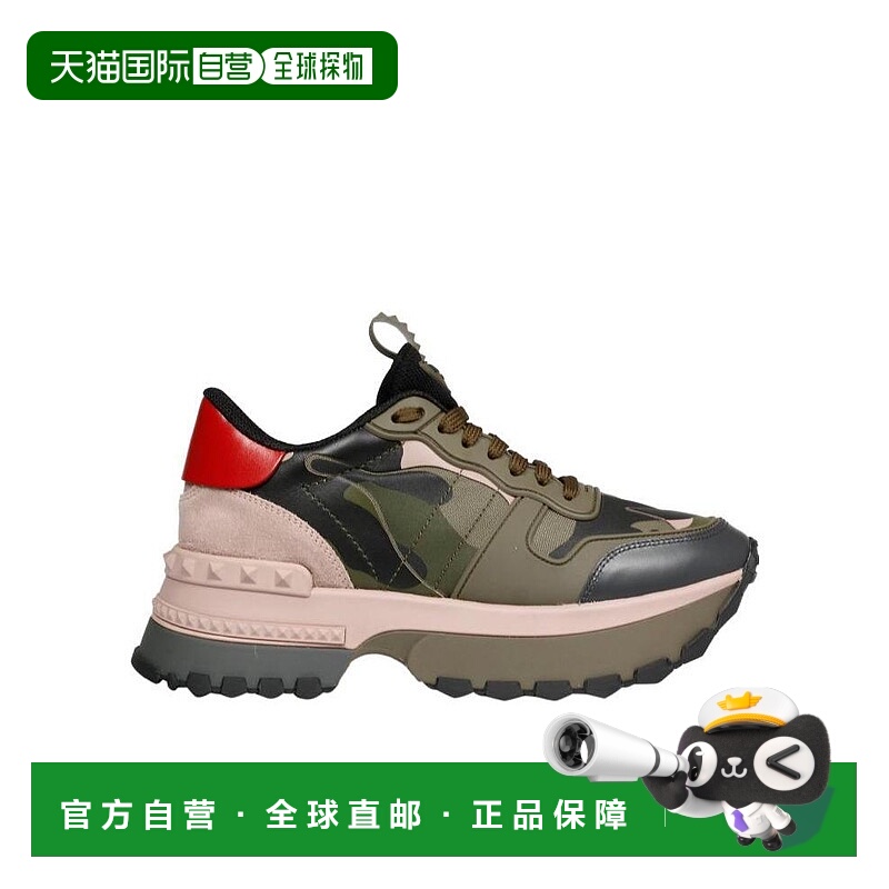 【99新未使用】香港直邮Valentino 徽标迷彩休闲运动鞋 UW2S0S70B