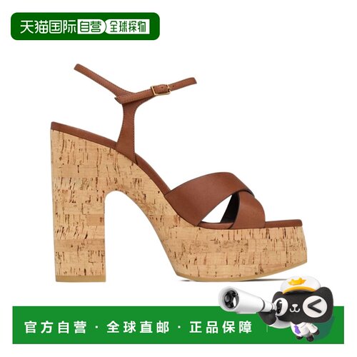 香港直邮Saint Laurent BIANCA 厚底高跟凉鞋818934DWE00