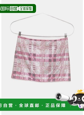 Pink Check Chainmail Skirt