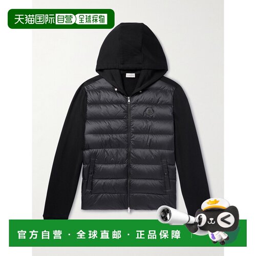 1h可退 香港直邮Moncler 盟可睐 男士 Shell 棉针织绗缝羽绒夹克