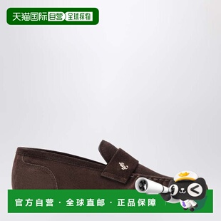 1h可退 香港直邮Jimmy Choo 周仰杰 女士 Ellis 绒面革皮质巧克力