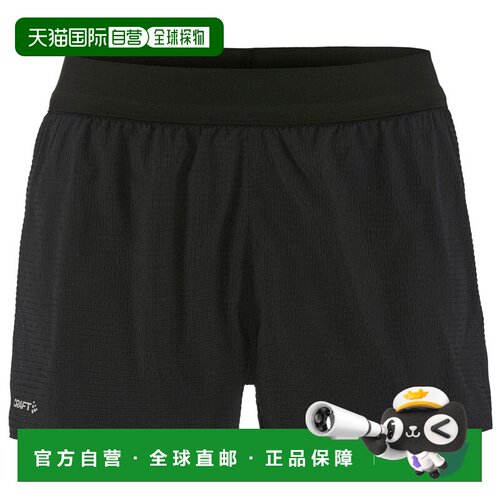 欧洲直邮CRAFT 女士短裤 1124070BLACK CO 黑色 【付后1h可退】