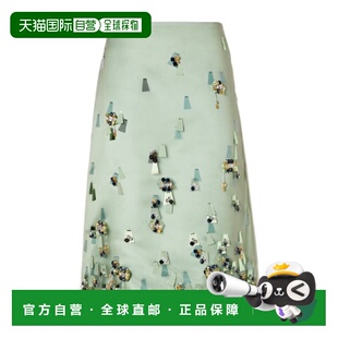 香港直邮Fendi FQ7699A9DGa字裙 中腰直筒半身裙