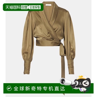 女士 上衣 香港直邮ZIMMERMANN 真丝裹式 舒适时 001327 green绿色
