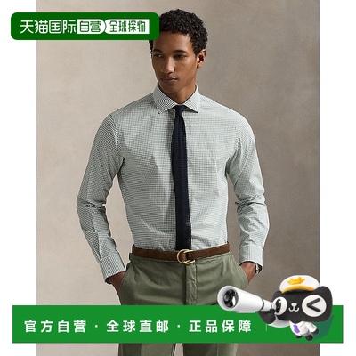 自营欧洲直邮RalphLauren拉夫劳伦 Polo威尔士亲王府绸衬衫
