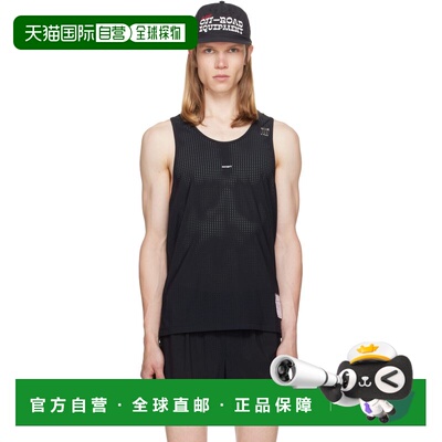 1h可退 香港直邮Satisfy 男士 黑色 Space‑O Singlet 背心 111460