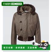 香港直邮Our Legacy 男士 1h可退 Compel 皮毛饰边皮革夹克皮夹克