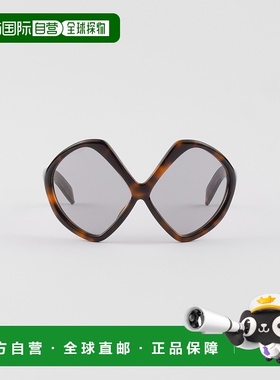 自营欧洲直邮Prada普拉达 女士灰色醋酸酯字母标识太阳眼镜太阳镜