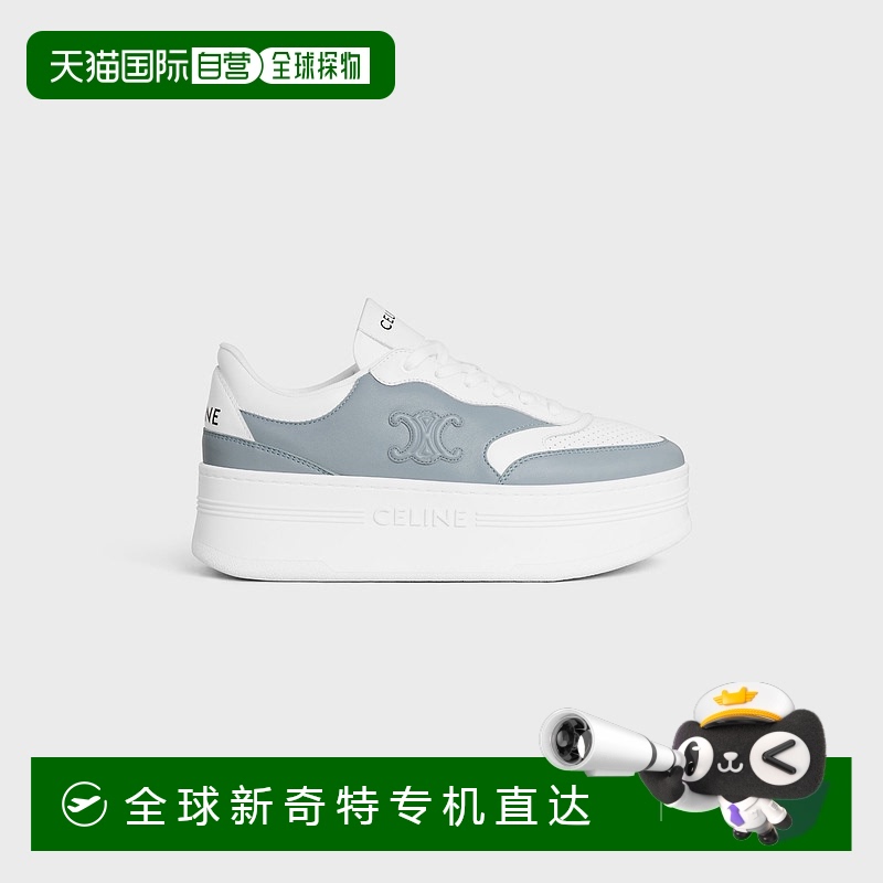 欧洲直邮Celine (2025新品) CELINE - TRIOMPHE小牛皮拼色运动鞋