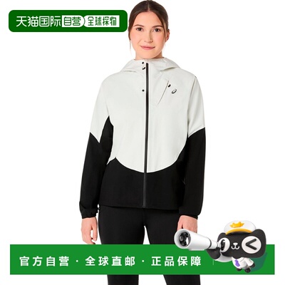 自营欧洲直邮ASICS亚瑟士 Metarun Legend女士黑色尼龙跑步夹克