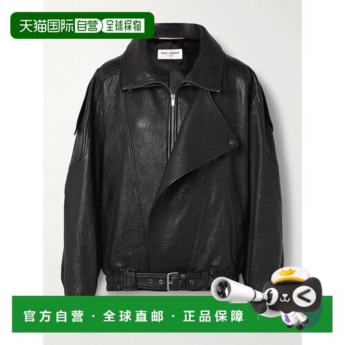 1h可退 香港直邮Saint Laurent 圣罗兰 女士 皮革飞行员夹克 7987