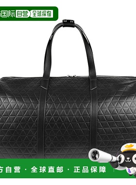 自营欧洲直邮S.T.Dupont法国都彭 FIREHEAD男士黑色小牛皮旅行包