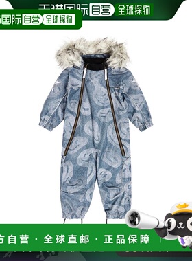 1h可退 香港直邮Molo 婴儿 Pyxis 印花儿童风雪服童装 blue蓝色