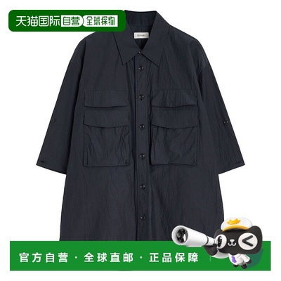 1h可退 香港直邮Lemaire 男士 短袖衬衫 SH1146LF1399 black黑色