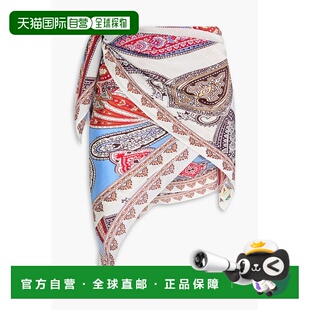 1h可退 香港直邮FARM RIO 女士 pareo 佩斯利印花缎面罩衫 332419