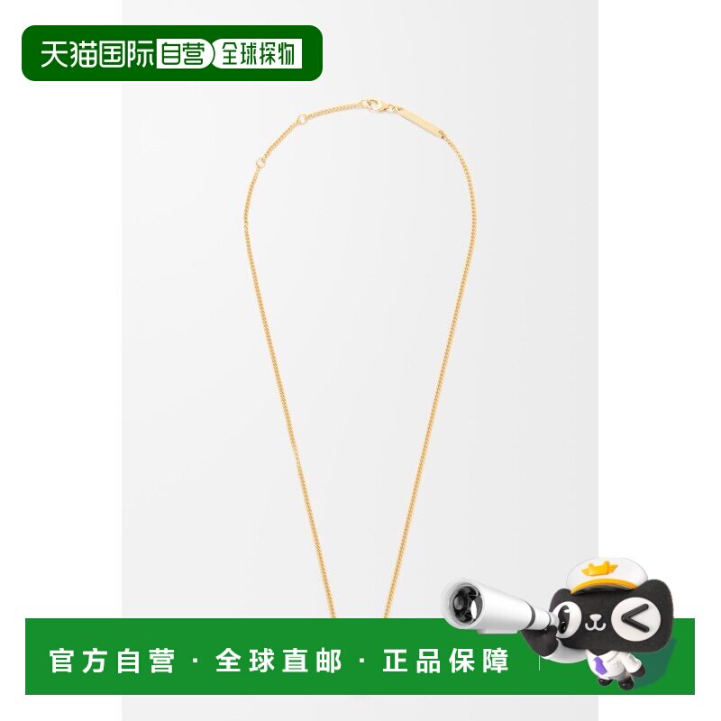 自营1h可退 欧洲直邮LOEWE/罗意威 Pebble系列 女士金色纯银吊坠