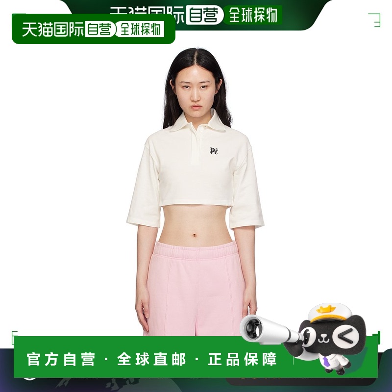 香港直邮Palm Angels 棕榈天使 女士 徽标图案Polo衫 PWGB012S24F