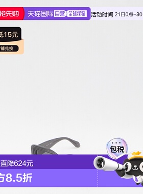 1h可退 香港直邮alaia 女士 矩形太阳眼镜 AA0078S800 grey灰色
