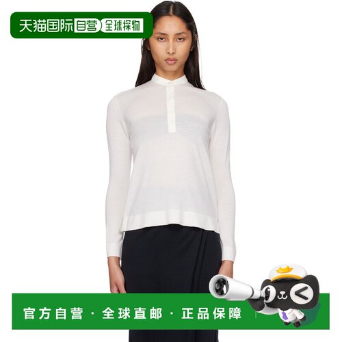 1h可退 香港直邮toteme 女士 TOTEME 灰白色 Wool Silk Knit 毛衣